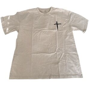 NWOT, Men’s Graphic T-Shirt, Beige and Black, XL, X27